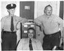 (L-R) Dick Davenport, Chief George Hooper, Frank Pollock 1955
