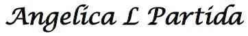 Angelica Partida signature